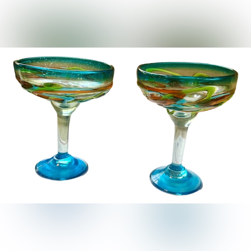 Handblown Margarita Glasses